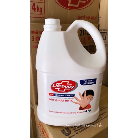 Nước rửa tay Lifebuoy sạch khuẩn can 4kg có giá sỉ