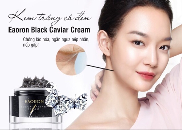 🖤💃Kem Trứng Cá Hồi Đen của Úc EAORON BLACK CAVIAR CREAM 50ml