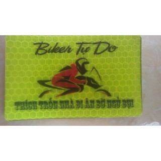 logo phượt , tem phượt , logo phản quang , tem xe