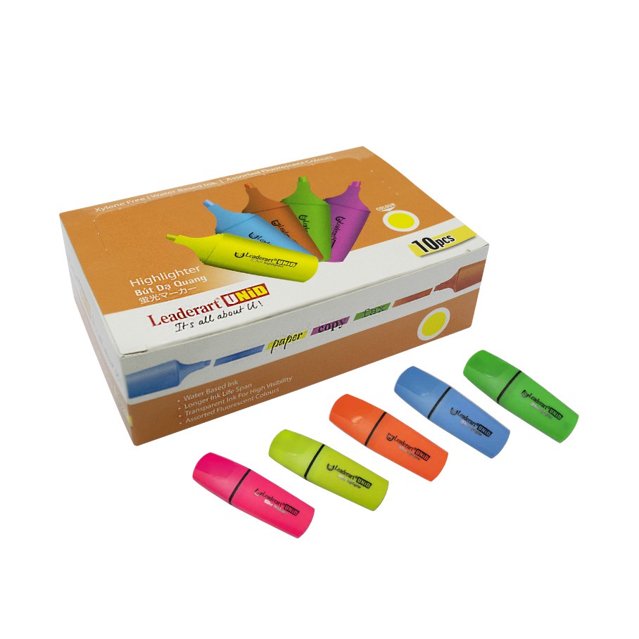 Bút dạ quang mini Leaderart - 5 màu