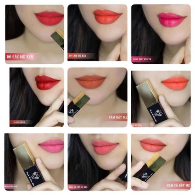 COMBO SON KEM GẤC DỀN MẸ KEN 01 SON 01 DƯỠNG- MÀU HỒNG CÀROT, HỒNG NUDE, HỒNG ĐẤT -CHẤT SON LỲ BỀN MÀU TƯƠI MƯỚT MÔI | BigBuy360 - bigbuy360.vn