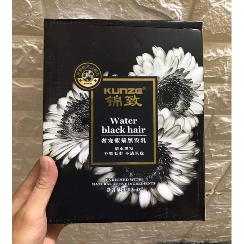 Nhuộm đen Hoa cúc không dính da đầu nhuộm đen hoa cúc Kunze 420mlx2