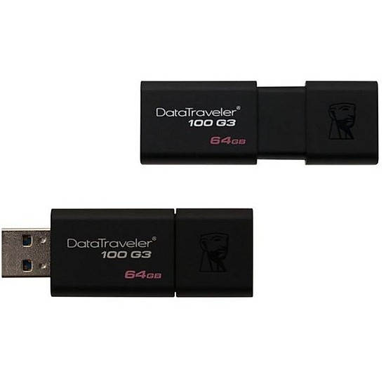 USB Kingston DT100G3 - 64GB - USB 3.0 - Hàng Chính Hãng