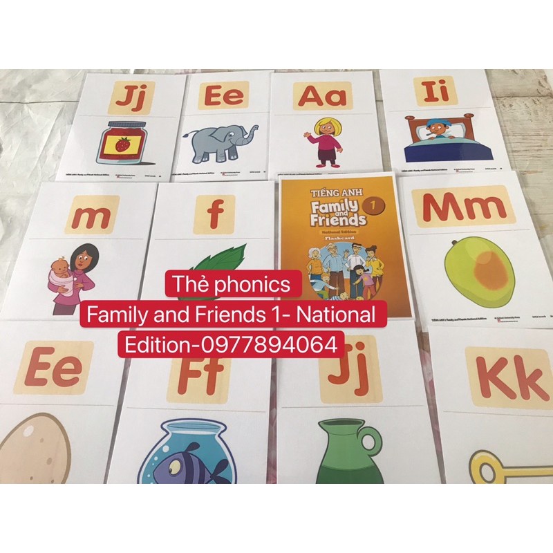 FLASHCARD FAMILY AND FRIENDS lớp 1 (national edition)