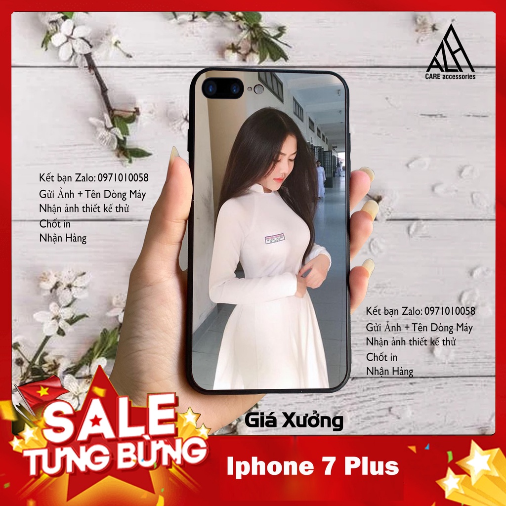 Ốp Lưng Iphone 7 Plus, In Hình Theo Yêu Cầu, Chống Xước Phai Màu, Chống Nứt Vỡ, Ốp Tráng Gương, Lỗi sp 1 đổi 1....