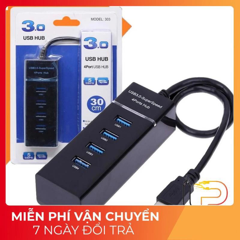 [BH 6 THÁNG] Bộ chia 4 cổng USB 3.0 BAMBA B3 - Hub 4 port USB 3.0 BAMBA B3