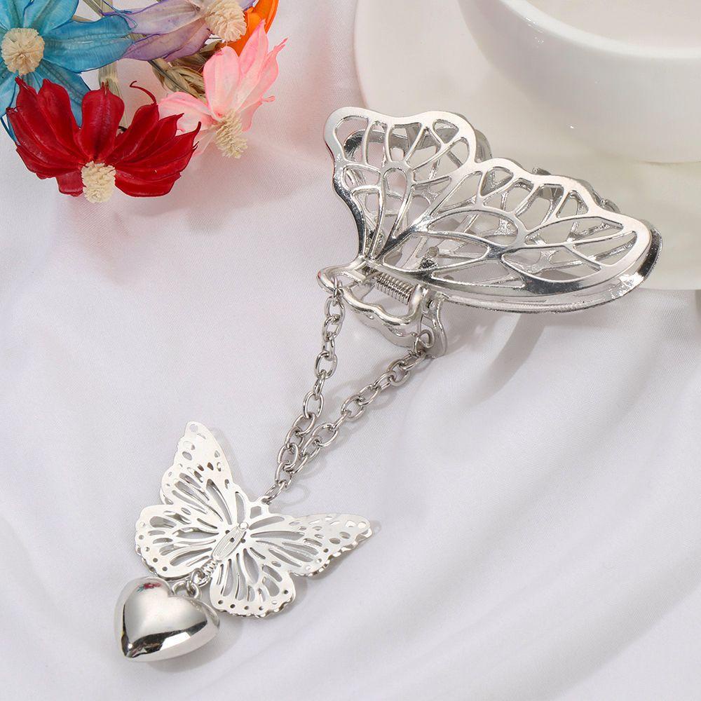 MIH Kẹp Tóc Kim Loại Thiết Kế Đơn Giản Thanh Lịch Cho Nữ