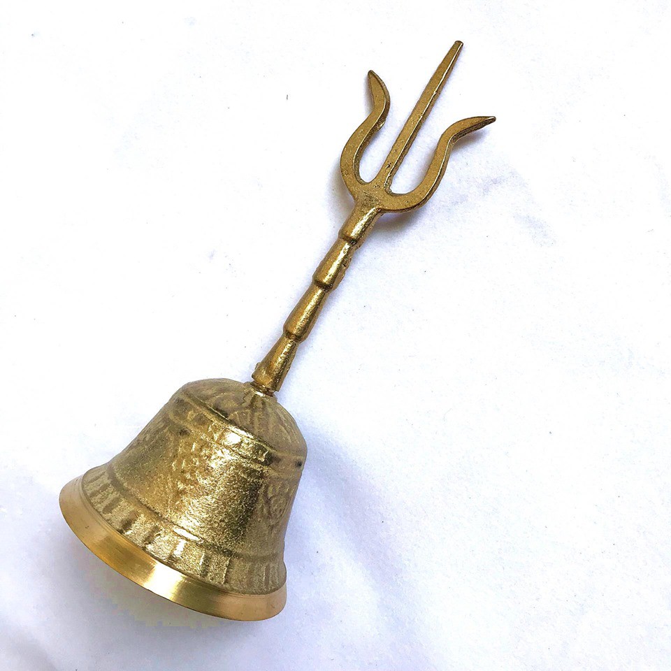 Chuông tam thanh bằng đồng cao 20cm