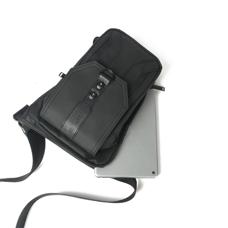 Túi Đeo Hông / Đeo Trước Ngực Đựng Ví Màu Đen Oxoford Ba