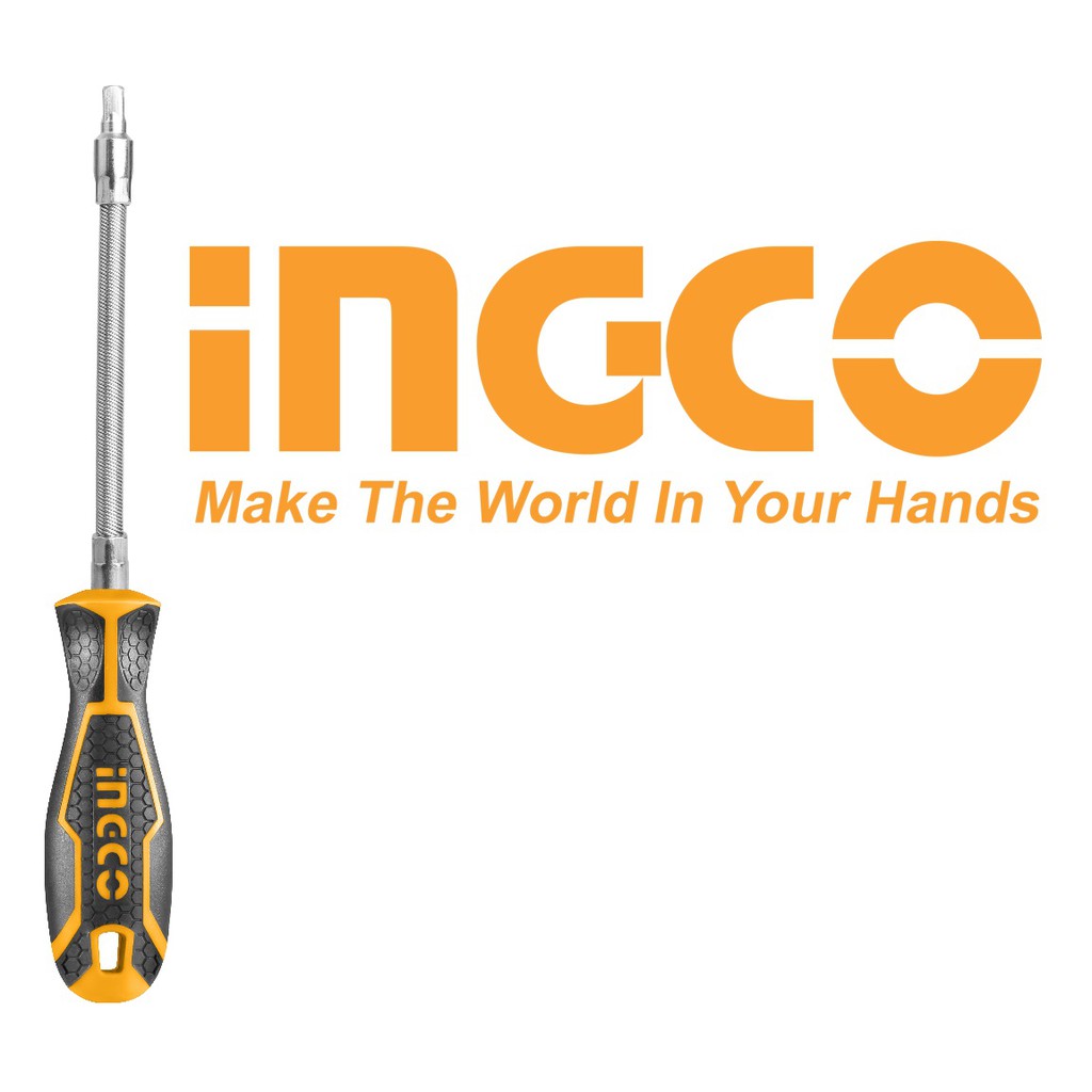 INGCO Bộ 10 đầu tuốc nơ vít đa năng 12 chi tiết Cr-V Screwdriver Set AKSDFL1208