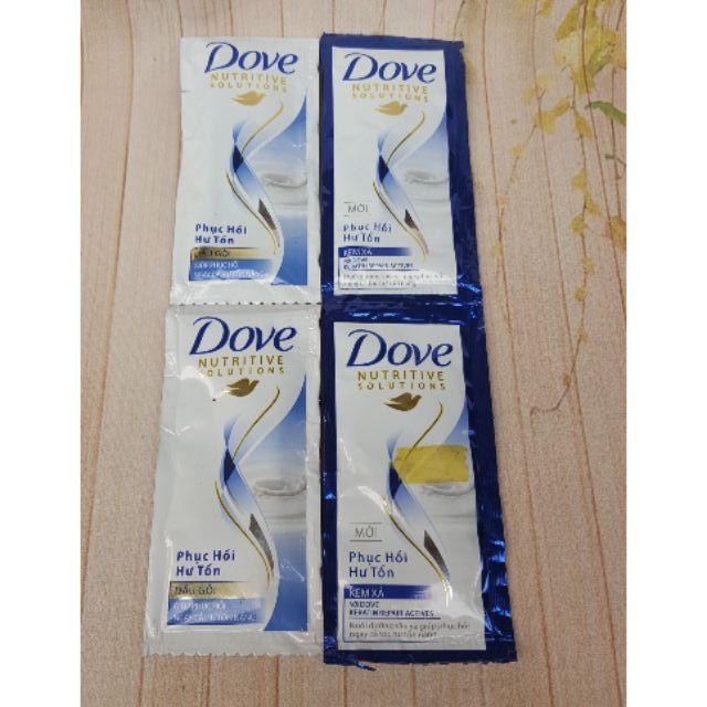 10 gói gội dove gói lẻ (chỉ có gội)
