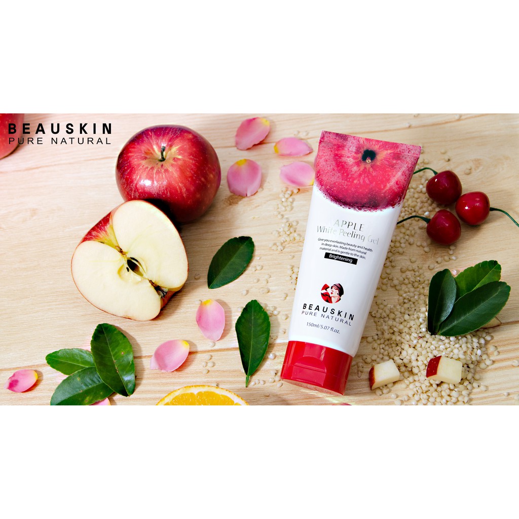 [ NEW ] - Tẩy da chết beauskin Tẩy da chết hương táo beauskin APPLE WHITE PEELING GEL THẾ HỆ MỚI 150ml - Hàng chính hãng