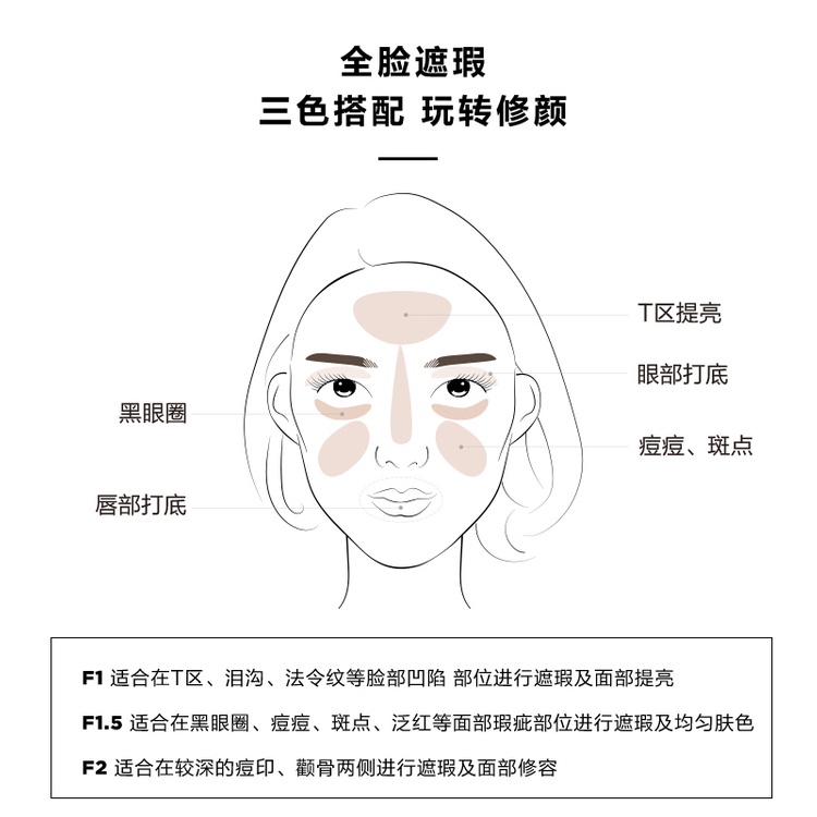 Kem Che Khuyết Điểm Che Phủ Quầng Thâm Làm Sáng Da Xiaomujia | BigBuy360 - bigbuy360.vn