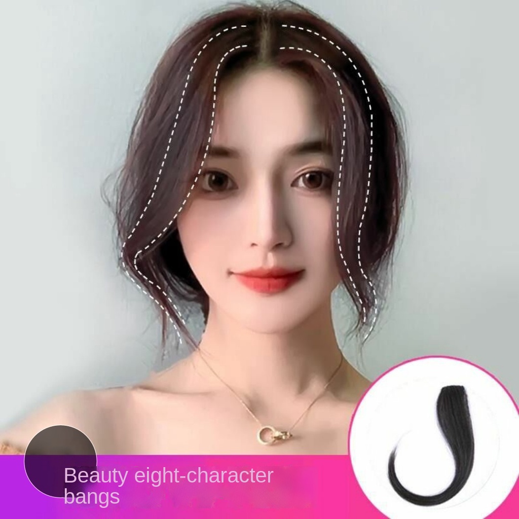 Mái Tóc Giả Bằng Lụa Thật Tự Nhiên Không Đường May Cho Nữ