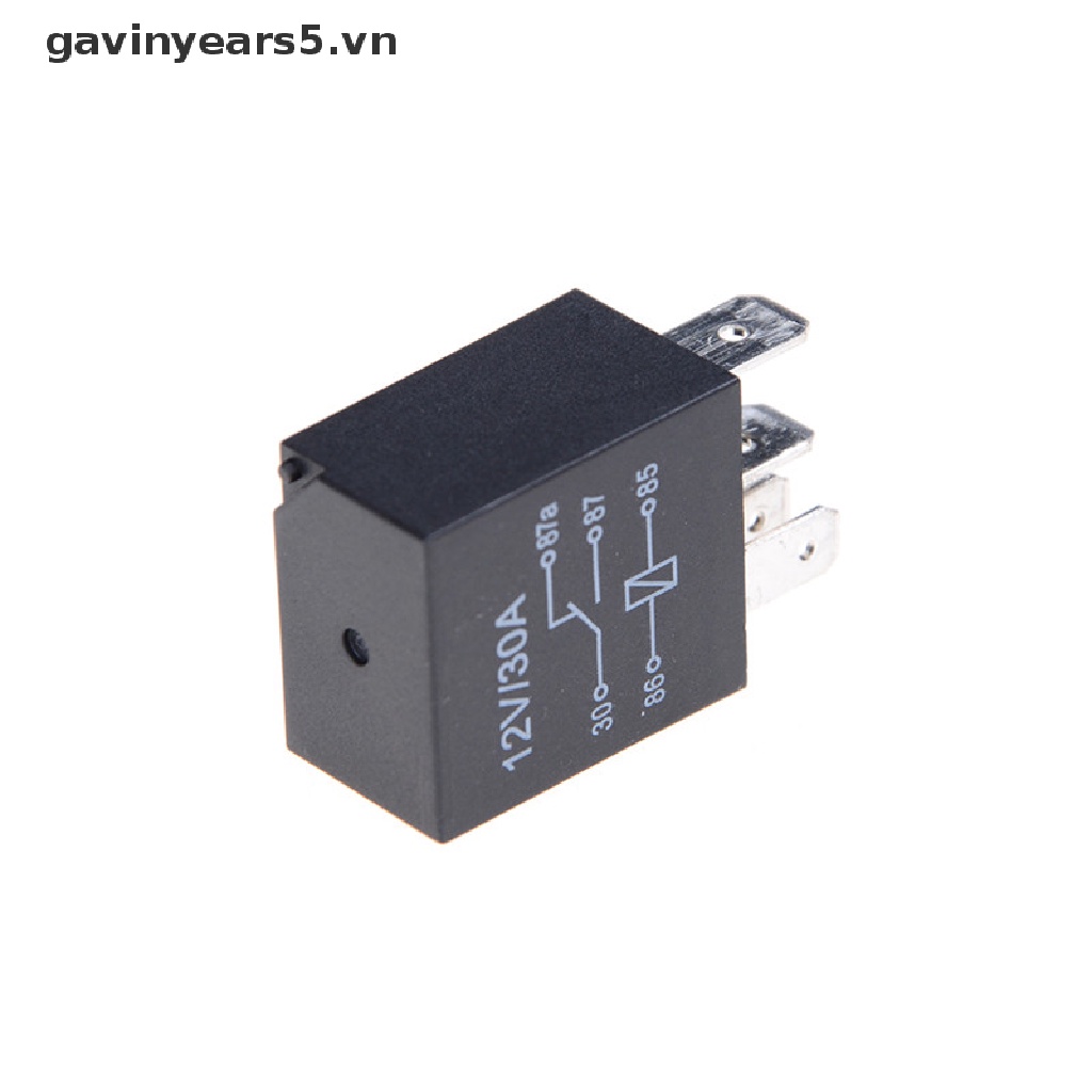 Rơ Le Thay Đổi Tự Động DC 12V 5 Pins 30A Cho Xe Hơi Xe Đạp