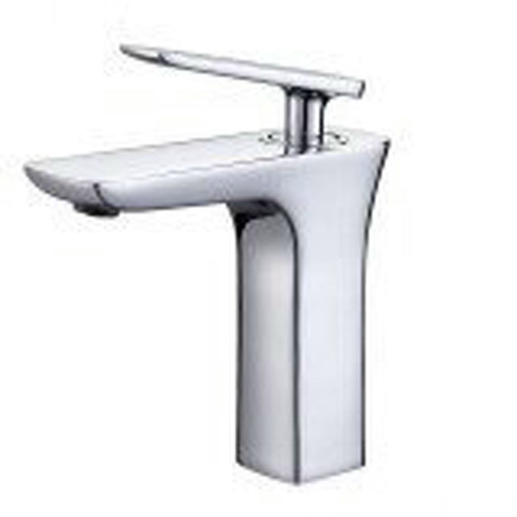 [Rẻ nhất shopee] Vòi lavabo rửa mặt nóng lạnh KOBESI thân cao bằng đồng mạ crom, tặng 2 dây cấp nước 80K