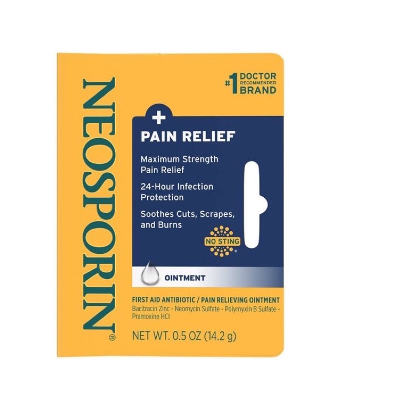 Kem Mỡ Kháng sinh Hỗ Trợ Vết Thương bỏng Neosporin Original Ointment - nhiều màu