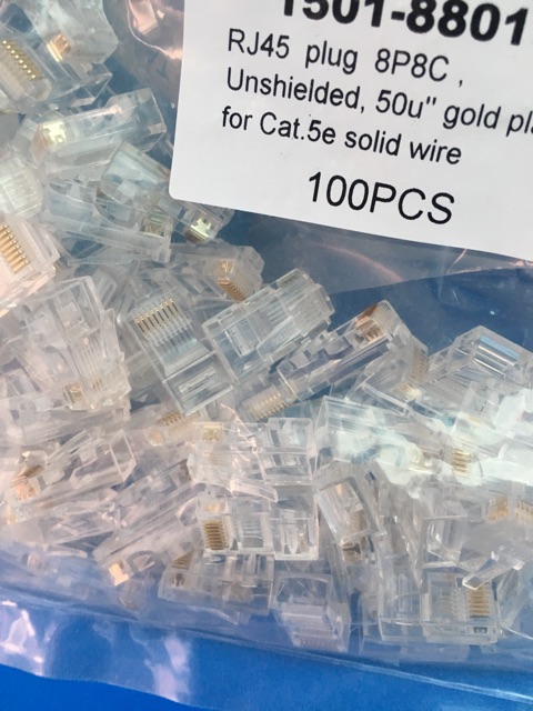 Đầu bấm mạng, Hạt mạng Dintek RJ45 cat5e chính hãng đài Loan