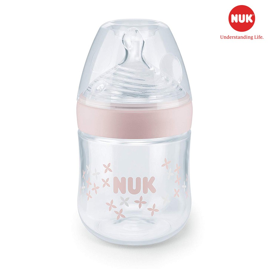 [CHÍNH HÃNG] Bình sữa NUK Cổ Rộng Cho Bé Sơ Sinh 0-6M 6-18M, Bình Sữa Chống Sặc Nuk Nature Sense