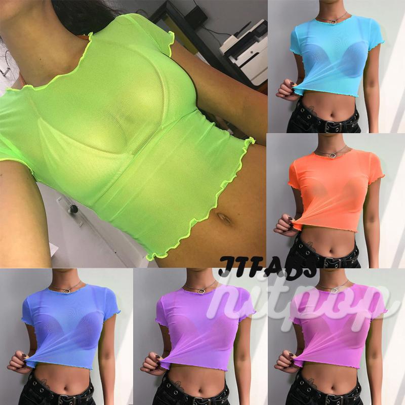 Áo Lưới Lấp Lánh Thời Trang Cho Nữ