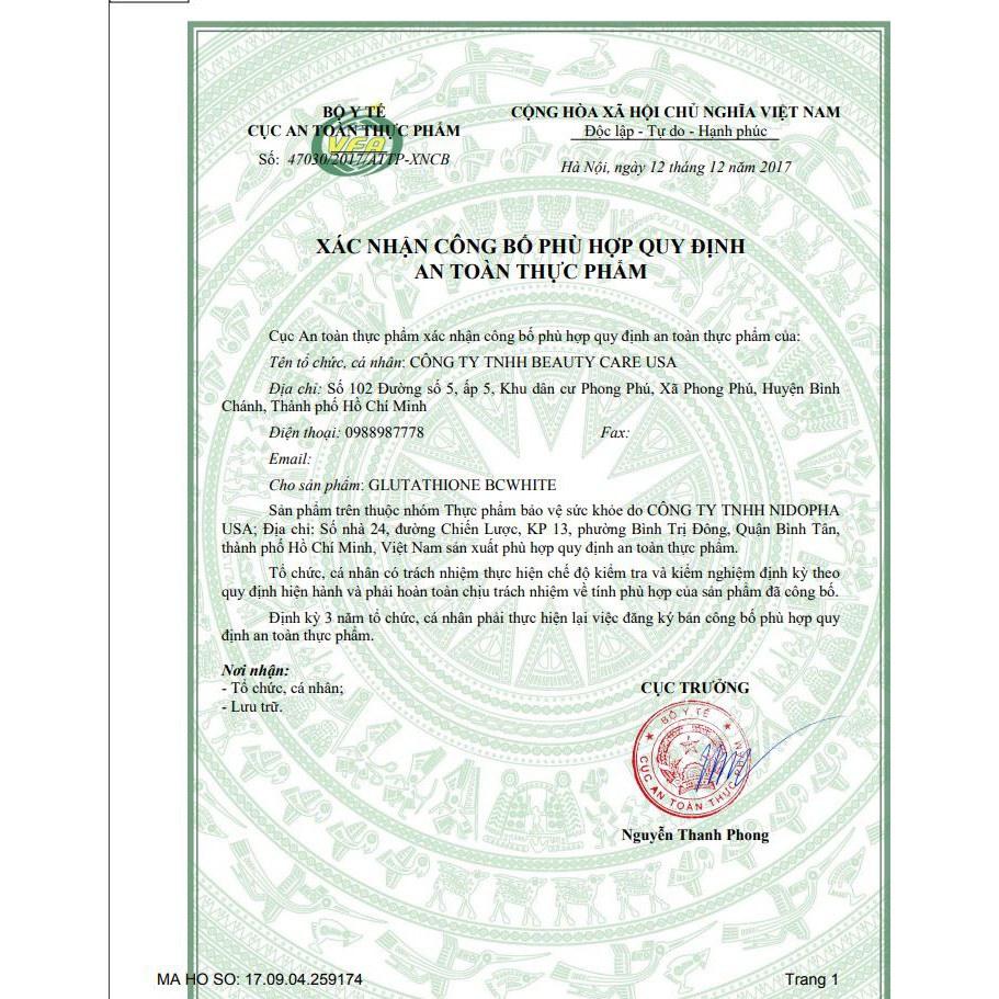 Glutathione BC White-hỗ trợ làm sáng da, mờ vết nám, tàn nhang- giúp làm trắng sáng da từ bên trong, trẻ hóa làn da