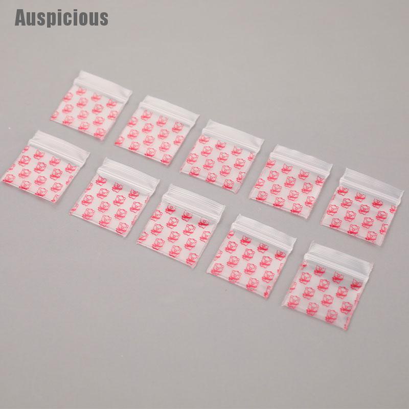 Set 100 túi zip nhựa mini đựng thuốc tiện lợi
