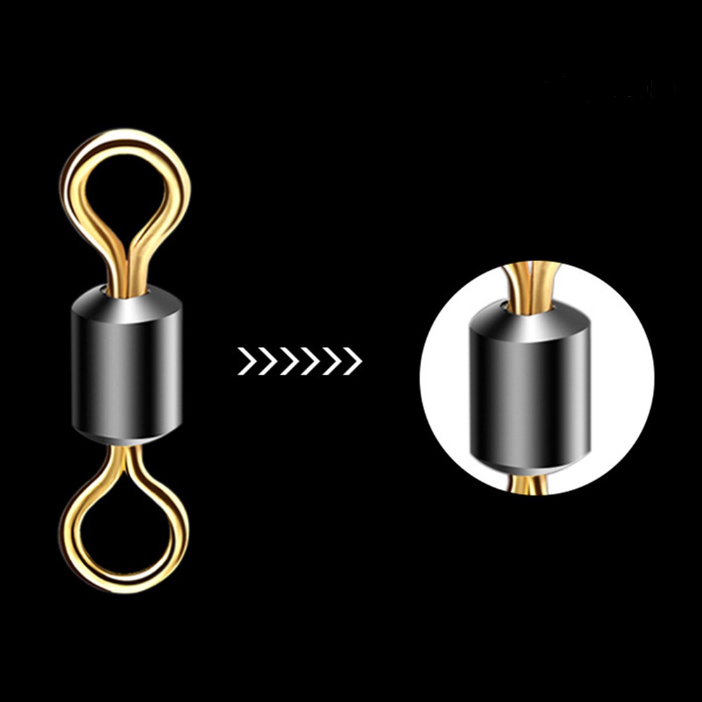 50 Khóa ma ní hình số 8 bằng thép không gỉ cho câu cá