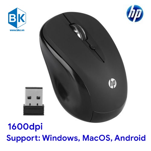 Chuột không dây HP FM-670 chất lượng, độ phân giải lên tới 1600dpi, Game mượt mà, thiết kế tiện lợi