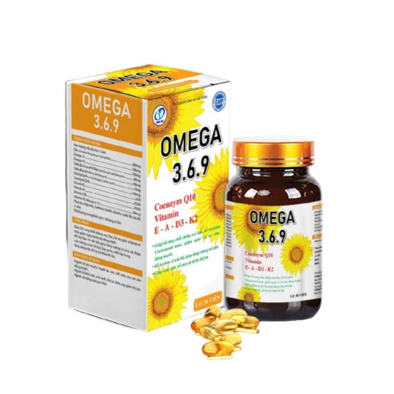 Omega 369 Giúp Sáng Mắt, Hỗ Trợ Cải Thiện Thị Lực, Hỗ Trợ Bảo Vệ Não Bộ, Giúp Tăng Cường Trí Nhớ Hộp 30 viên