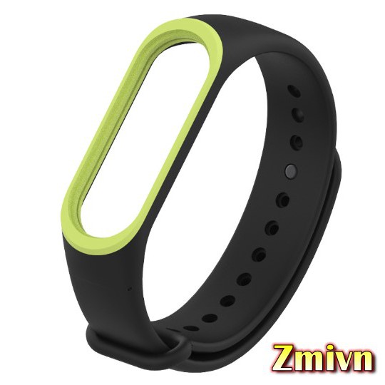 Dây đeo Mijjobs Xiaomi Miband 3 /4 - Có màu viền