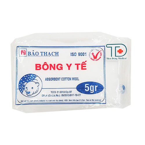 Bông Y Tế  - Dùng để sát trùng khi tiềm, lau rửa vết thương và thấm máu, vệ sinh cho em bé