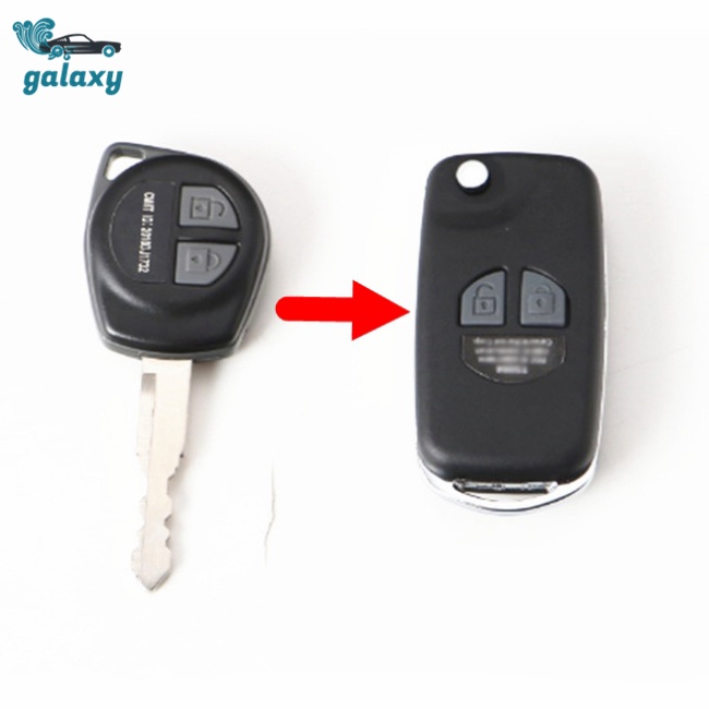 Galaxy Vỏ Chìa Khóa Điều Khiển Từ Xa 2 Nút Cho SUZUKI JIMNY SX4 Swift