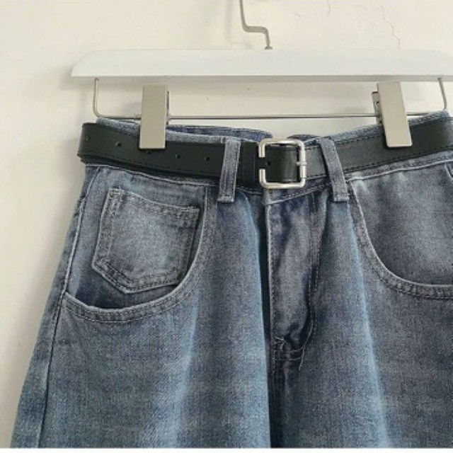 Baggy Jeans Ống Rộng Tua Lai Rách PT