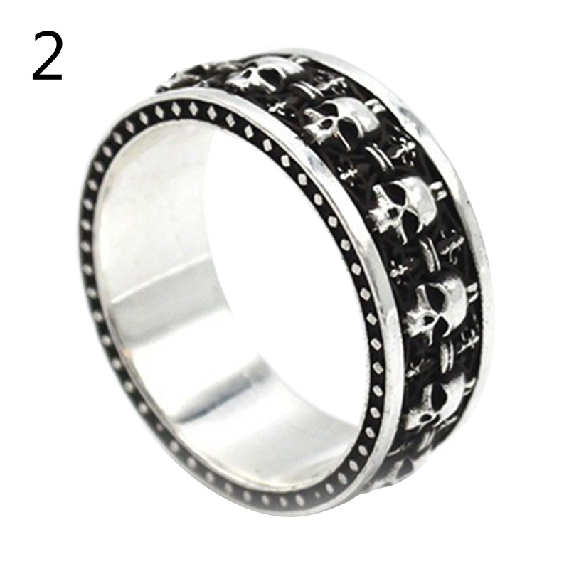 Nhẫn Hình Đầu Lâu Phong Cách Gothic