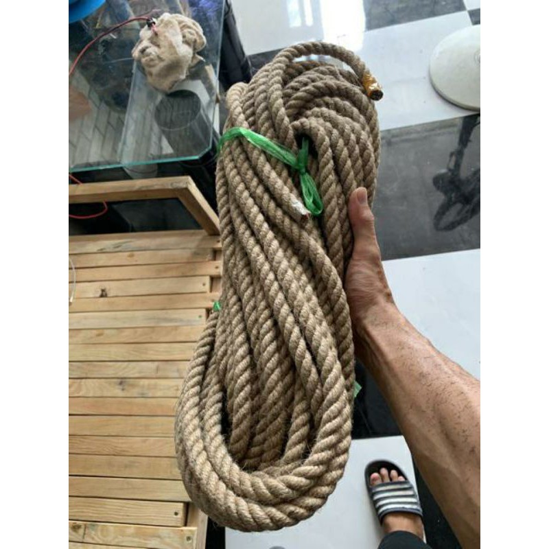 Size 12mm - 5m dây gai, dây thừng 12mm trang trí, dây thừng rope