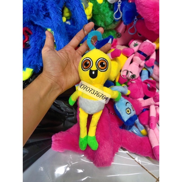 20cm MÓC KHOÁ Gấu Bông Gia Đình Huggy  -Mommy Long Legs - Baby long legs - Dad Long Legs Dễ Thuơng Cho Bé Yêu
