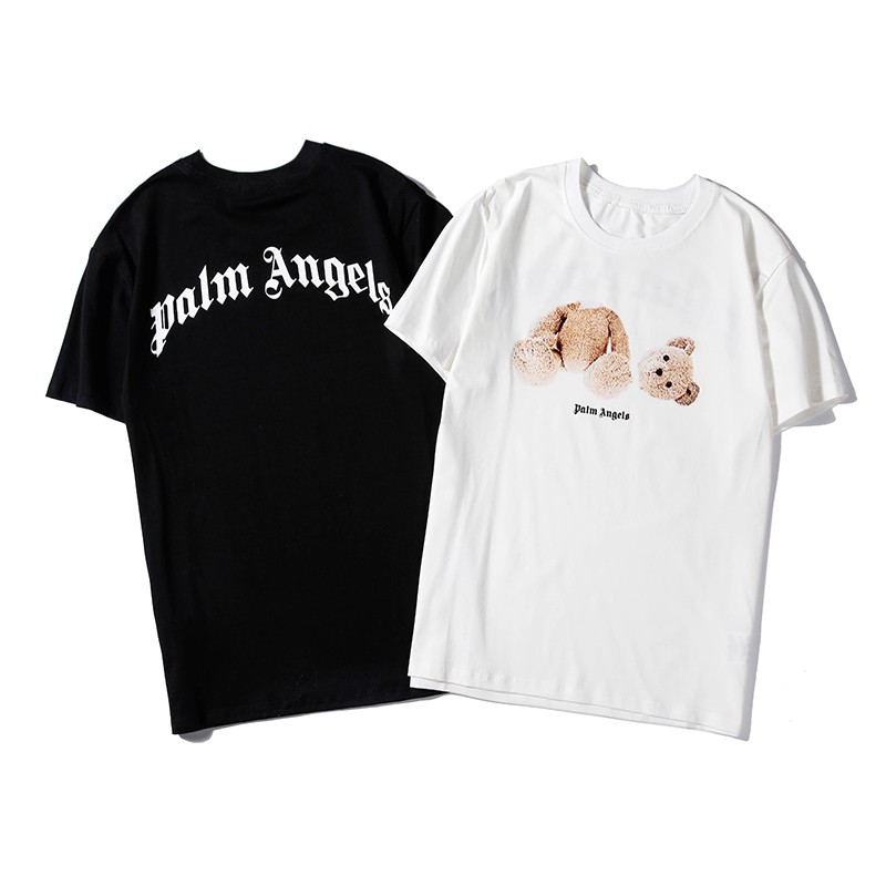 Áo thun tay lỡ gấu Palm Angels Tee  - Oversize nam nữ unisex Gấu Teddy Bear rơi đầu