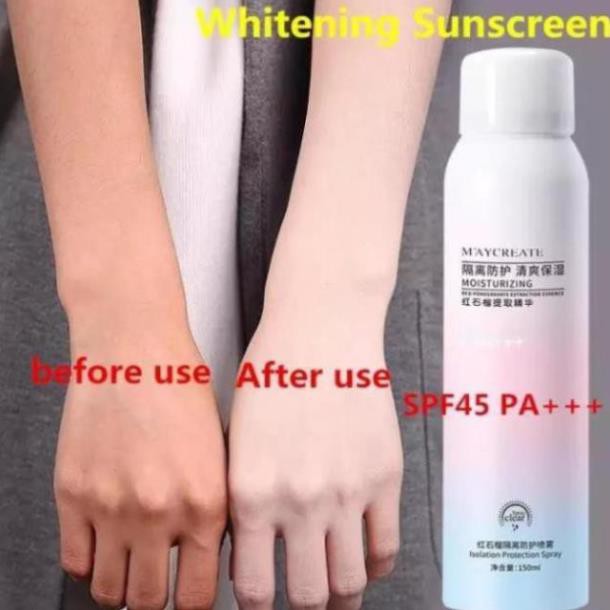 Xịt chống nắng và dưỡng trắng da chính hãng May'create 150ml | BigBuy360 - bigbuy360.vn