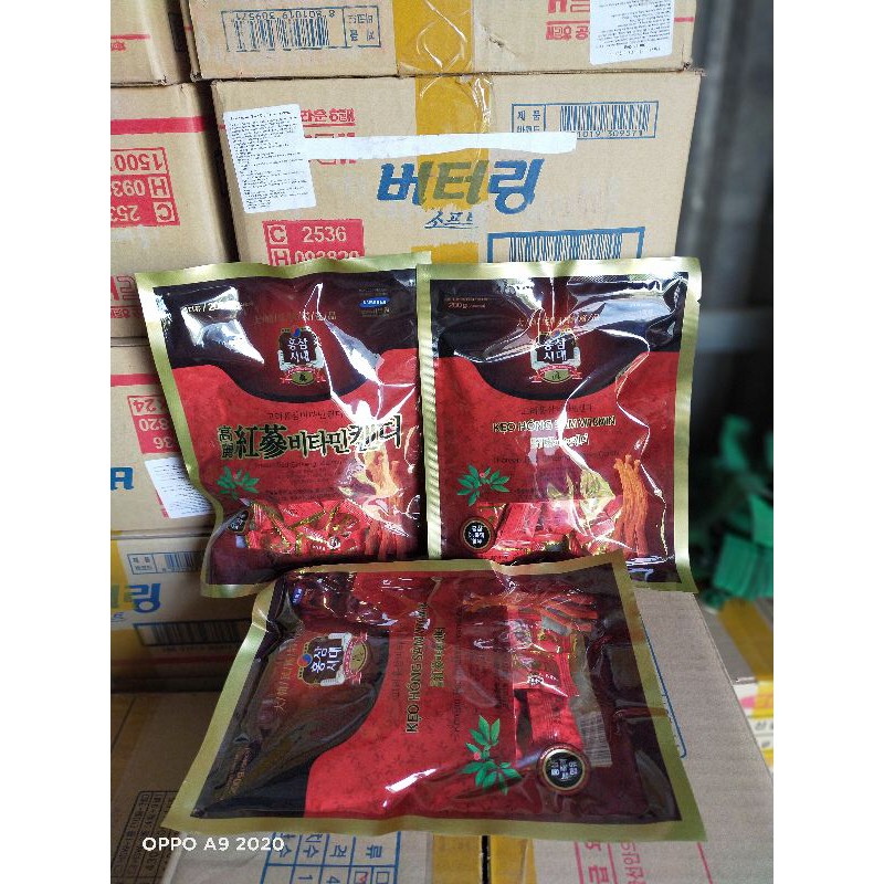 (Combo 10 gói) Kẹo Hồng Sâm Vitamin Hàn Quốc 200g