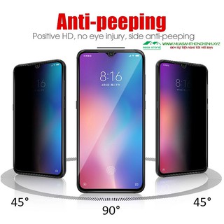 Kính Cường Lực Chống Nhìn Trộm Oppo Reno 2, Reno 3, Reno 4 - Full Màn Hình Độ Cứng 9H