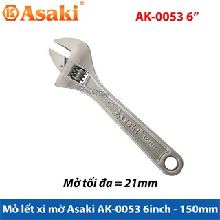 Mỏ lết xi mờ cao cấp asaki ak-0053 6inch - 150mm giocongcu