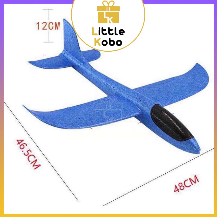 Máy Bay Xốp 48cm Cỡ Lớn Đồ Chơi Ném Tay Máy Bay Có Đèn