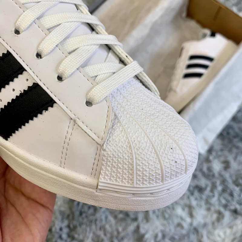 Giày Sneaker Nam Nữ Trắng 𝑨𝒅𝒊𝒅𝒂𝒔 𝑴𝒖̃𝒊 𝑺𝒐̀, Giày Thể Thao Das 𝑺𝒐̀ Đủ Size Nam Nữ✅phun box bill✅hàng chuẩn