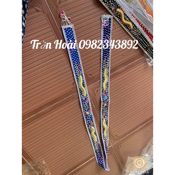 Phụ kiện hầu đồng - Nạm chéo , mạn chéo hầu Quan đính cườm