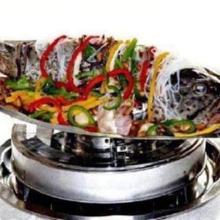 Khay lẩu cá chép om dưa
