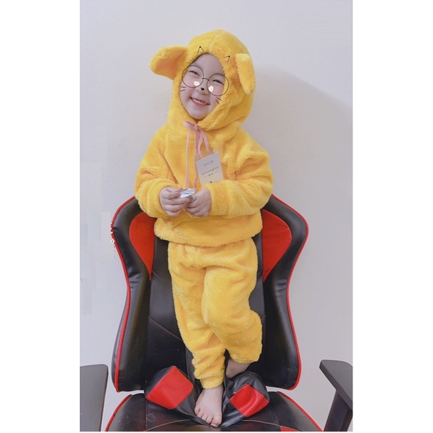 Bộ lông cho bé trai bé gái dày dặn ấm áp . Set bộ áo khoác mùa đông trẻ em từ 6 đến 16kg