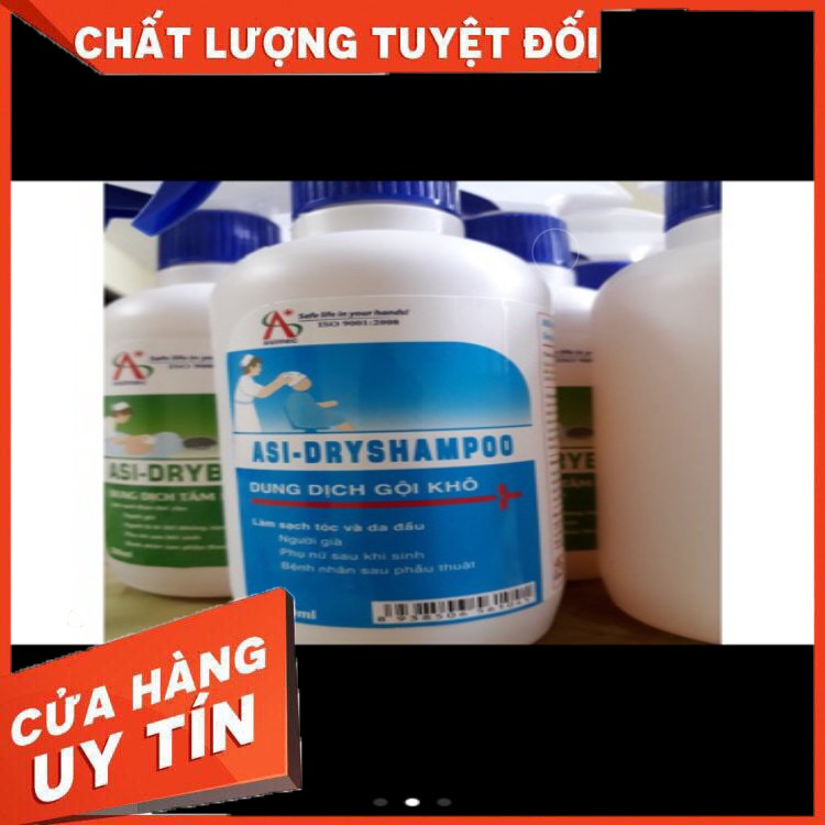 Dung dịch tắm khô , gội khô Asi 500ml HÀNG CHUẨN