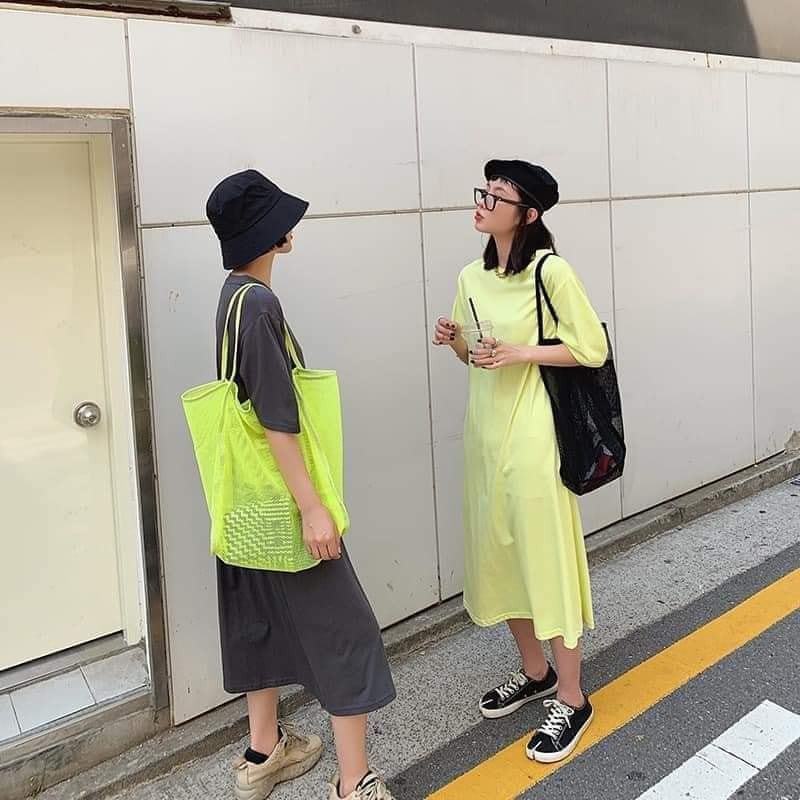 Túi lưới đeo chéo thời trang phong cách Korea sang choảnh