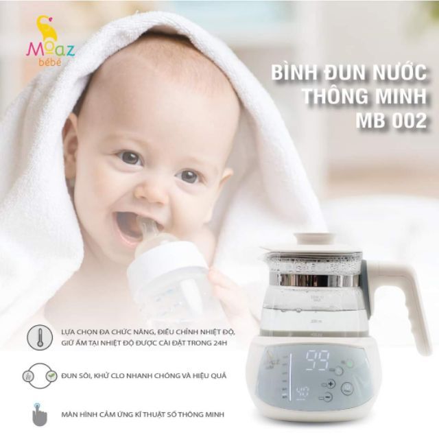 BÌNH ĐUN NƯỚC THÔNG MINH MOAZ BEBE MB-002 - DT 1 LÍT