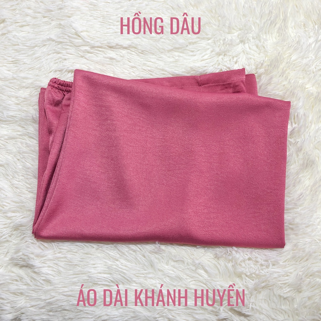 Quần Áo Dài Truyền Thống Vải Lụa Tây Thi Cao Cấp Co Giãn, Áo Dài Khánh Huyền